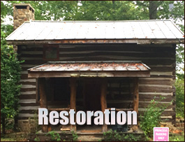 Historic Log Cabin Restoration  Choccolocco, Alabama